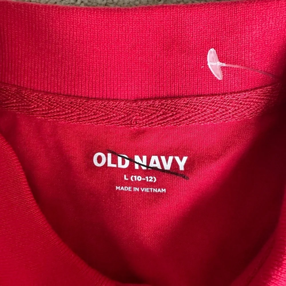 Youth Old Navy red uniform polo shirt yl 10/12 nwot